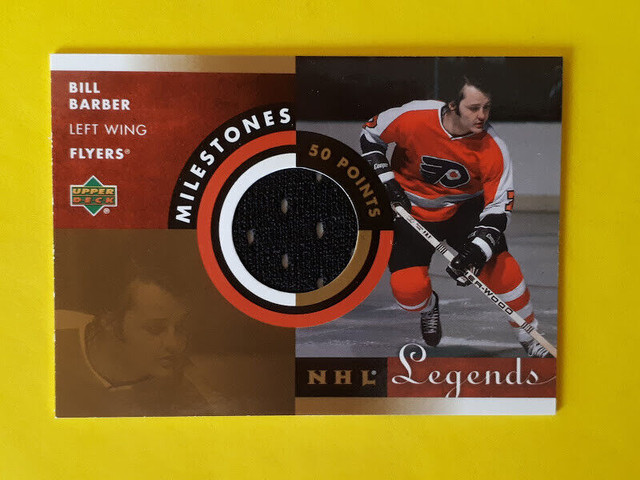 3 Hall of Fame hockey players jersey cards: Bucyk Barber Gartner in Arts & Collectibles in Fredericton - Image 4