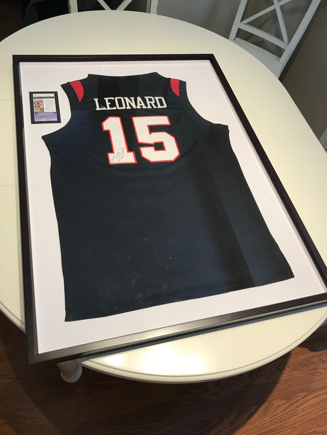 Kawhi Leonard San Diego State NCAA Jersey, RARE Framed/Signed, Arts &  Collectibles, City of Toronto