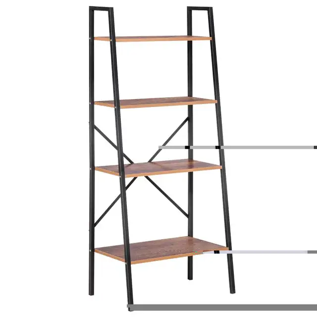 4-Tier Vintage Ladder Shelf Bookcase Storage Rack Home Office Or in Bookcases & Shelving Units in Markham / York Region - Image 11