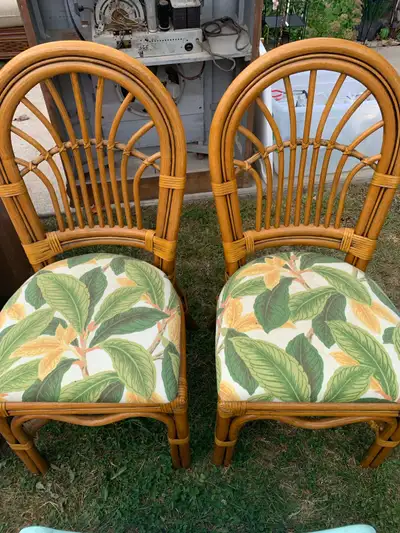 set of tropical chairs , View more