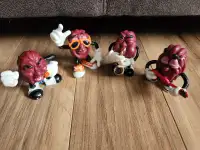 VINTAGE 'California Raisons' figurines - selling ALL 4 TOGETHER