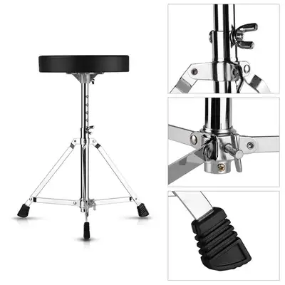 ADJUSTABLE PADDED DRUM STOOL  GREAT SHAPE, View more