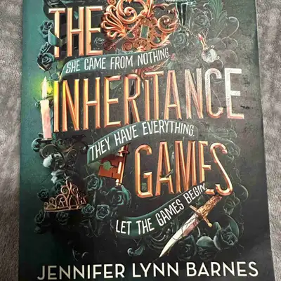 Selling my copy of The Inheritance Games by Jennifer Lynn Barnes. It’s gently used but still in grea...