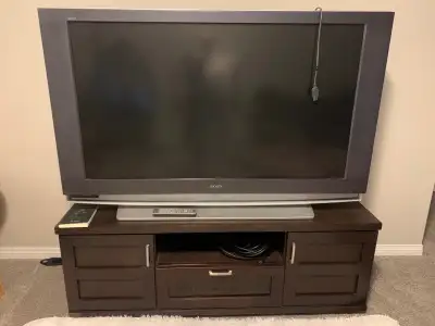 Free huge Sony flat screen HDTV. Including remote and stand