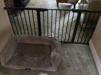 Baby/dog gate for sale (black metal) brand new in box!