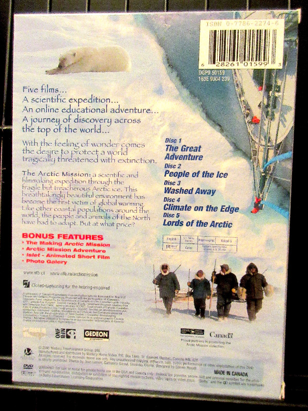 Arctic Mission The Great Adventure (2005, DVD, 5-Disc Set) NICE in CDs, DVDs & Blu-ray in Stratford - Image 2