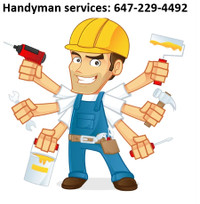 Handyman available today **Call 647-229-4492**