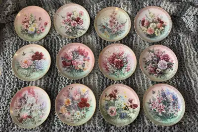 Symphony of Shimmering Beauty Full Series of 12 plates All plates in excellent condition with Certif...