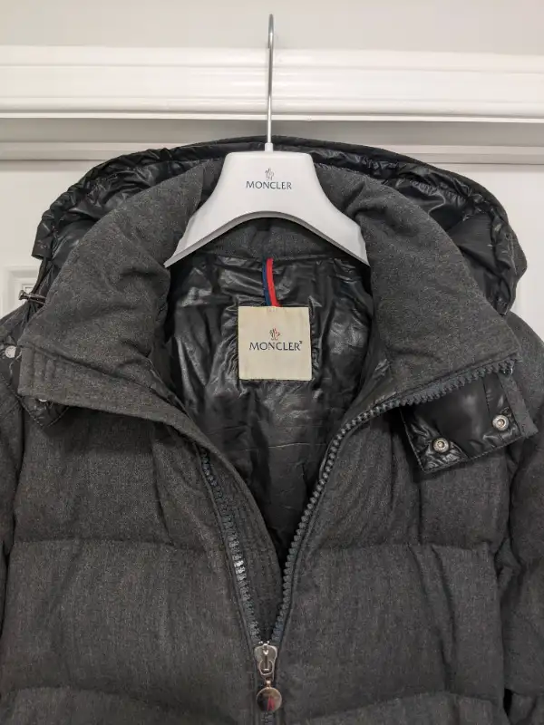 Moncler Men Montgenevre Grey Wool Puffer Jacket Size 7 / XXL in Men's in Mississauga / Peel Region - Image 4