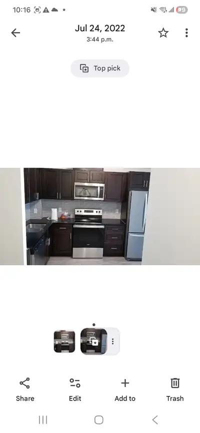 One Bedroom apartment with Den for Rent, View more