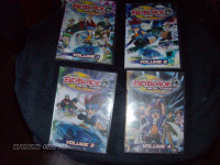 beyblade metal fusion vol 1, 2, 3, 4 dvd's . all 4 $40.