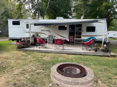 Excellent condition $79,000 new 5 ft patio doors Sleeps up to 9 people Full size fridge with ice mak...