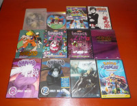 animated dvds ----pokemon, naruto, beast wars, more ...