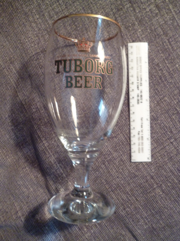 Tuborg stemmed Beer glasses x 8 in Arts & Collectibles in Peterborough