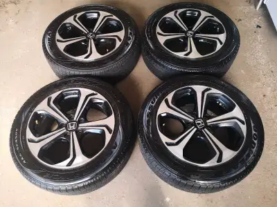 HONDA original 18"inch rims with GoodYear Assurance all seasons tires Mud and snow 225-60-r18 bolt p...