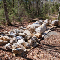 white quartz landscape rocks