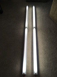 120V strip lighting with LED replacement lamps