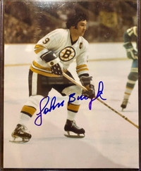 Vintage hockey autographed photos
