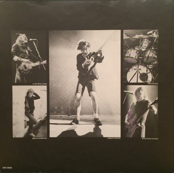 Back in Black 1980 7th LP record album by AC/DC vinyl in CDs, DVDs & Blu-ray in Markham / York Region - Image 2
