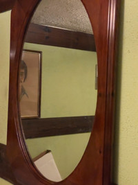 Beau grand miroir cadre en bois