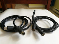 Coaxial TV antenna cable 3 fts. 5 fts. and 6 fts. long, like new