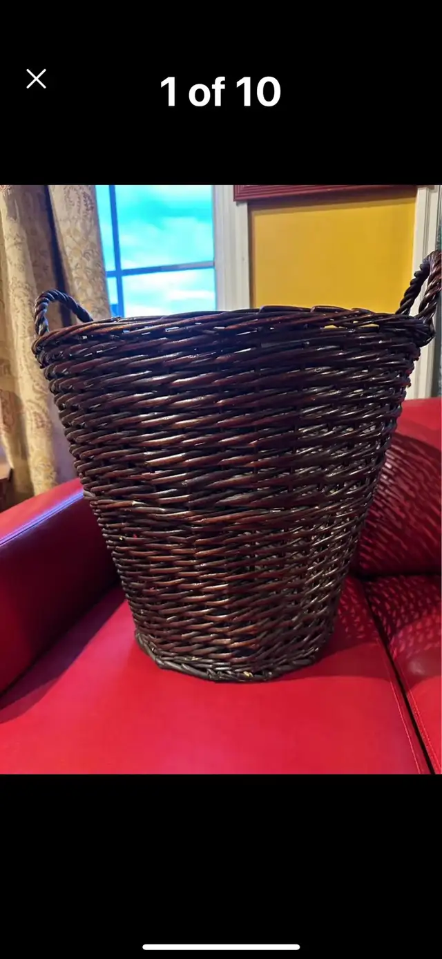 BEAUTIFUL BRAND NEW BIG WICKER BASKET in Home Décor & Accents in Regina - Image 2