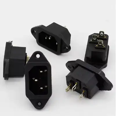 IEC C14 Male Plug Panel Power Inlet Sockets Connectors, View more