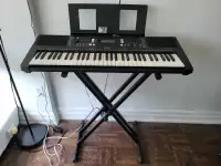Yamaha PSRE373 Keyboard + Stand + Case