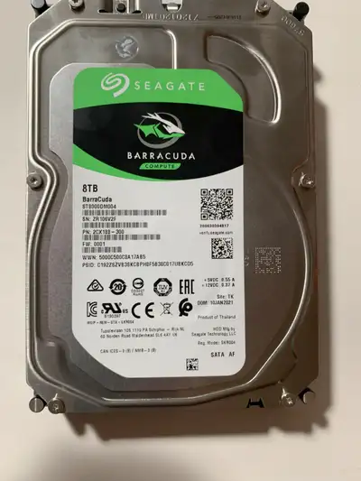Barracuda 8TB - tested and rated GOOD, Last one