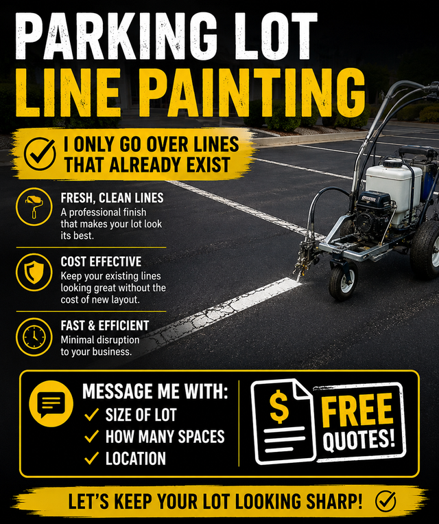 Parking Lot Lines Need a refresh?466415697937059840