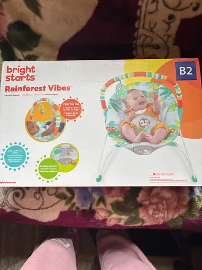 bright starts vibrating bouncer , View more