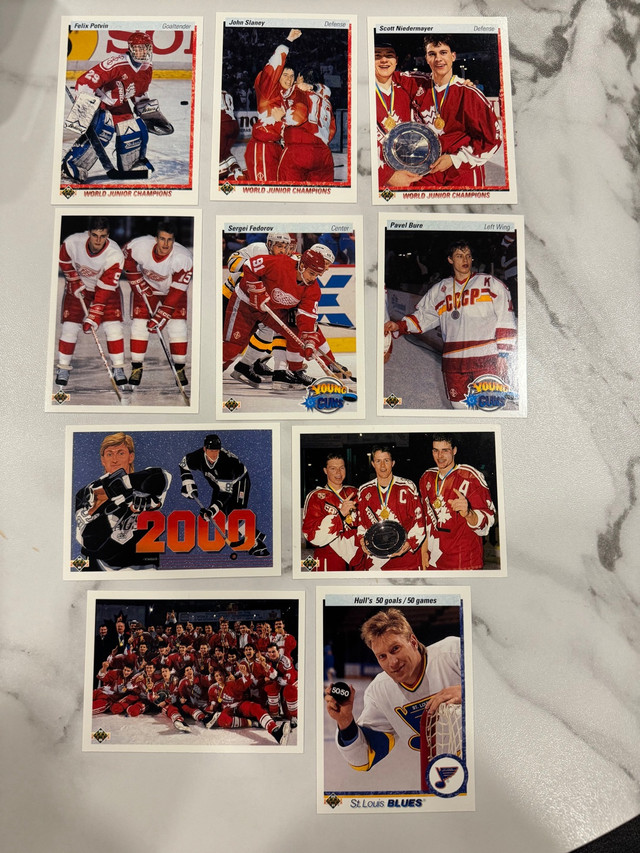 1990-91 Upper Deck Low & High series hockey cards in Arts & Collectibles in St. John's - Image 4