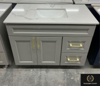 $ Solid Wood Vanities with Countertop and sink. Wholesale Prices
