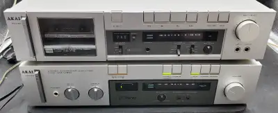 AKAI SYSTEM AM-U310 INTEGRATED AMP & CS-F12 CASSETTE  JAPAN SERV, View more