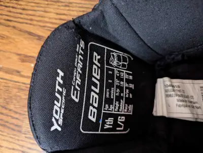 Bauer Hockey gears set Youth Size L, gloves 10", shin guard, View more