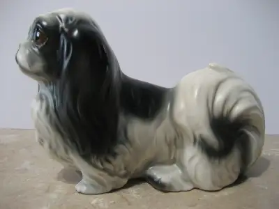 Large vintage ceramic dog figure, made in Japan, View more
