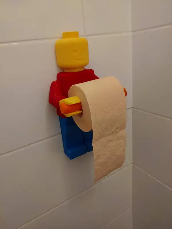 Giant Lego Man Toilet Paper Holder in Hobbies & Crafts in Edmonton - Image 5