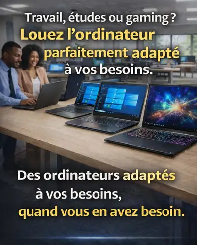 Service de Location d’ordinateurs & d'équipement informatique, View more