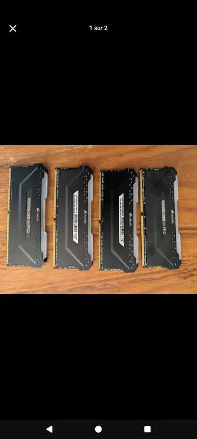 Corsair RAM vengeance RGB pro 16GB 2666MHz, View more