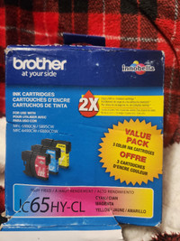 Brother LC65 Colour Ink Cartridges, High Yield, Combo Pack