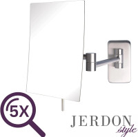 Jerdon 6.5-Inch by 8.75-Inch Wall Mount Rect. Make-up Mirror