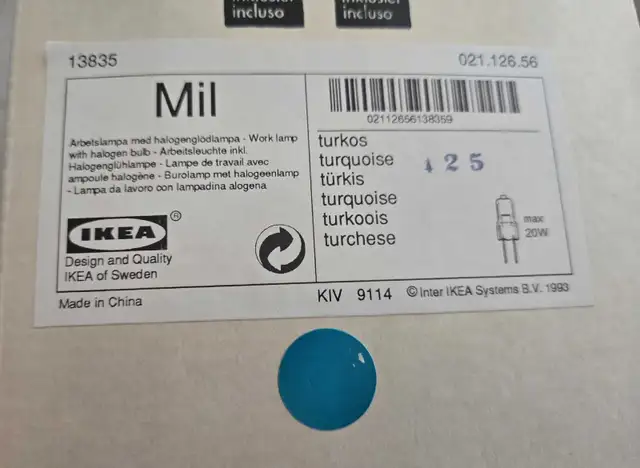 NEW - 18" IKEA Mil Flexible work Lamp in Indoor Lighting & Fans in Oakville / Halton Region - Image 4