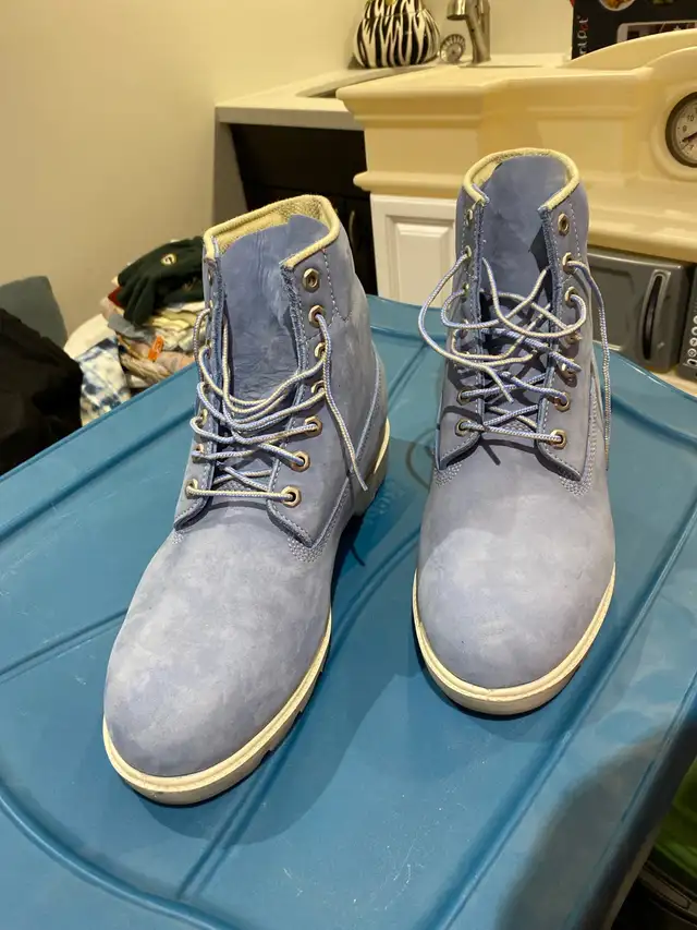 Timberland Blue Suede Boots size 11 in Men's Shoes in Markham / York Region - Image 3