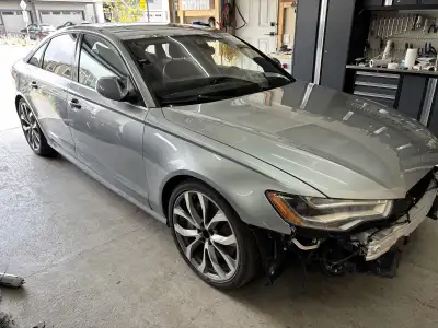 Parting out 2012 Audi A6 3.0 Engine Front bumper cover $1000 Another front bumper cover minor scuffs...