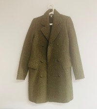 Zara trf olive green wool coat (Women)