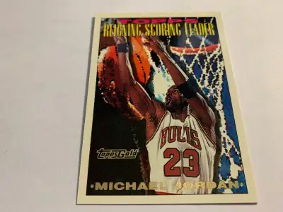 MICHAEL JORDAN 1993-1994 TOPPS GOLD REIGNING SCORING LEADER #384, View more