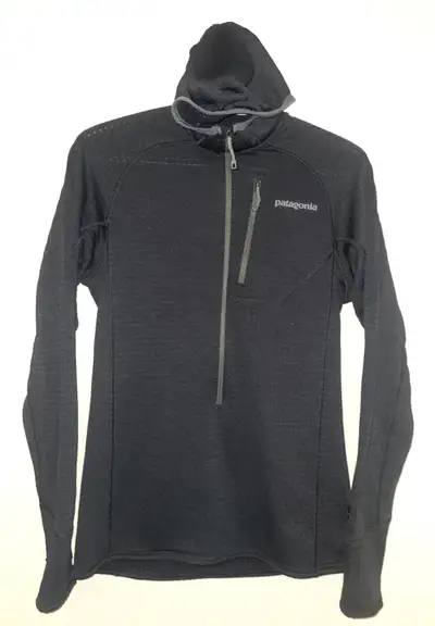 Patagonia R1  Black Polartec hoodie / Eddie Baurer feather Vest, View more