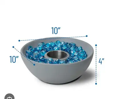Tabletop Fire Bowl with Glass StoneUse 91% isopropyl alcohol .., View more