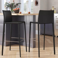 2 MOBITAL 26" LEATHER COUNTER STOOLS