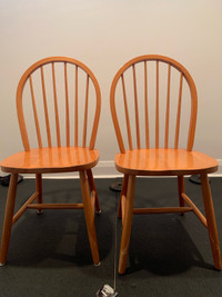 Oak chairs- set of 2
